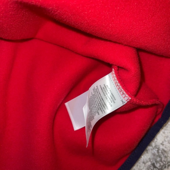 NEW Polo Ralph Lauren Men’s Pullover 1/4 Button up Fleece Sweater In Red SZ.L - Picture 7 of 7